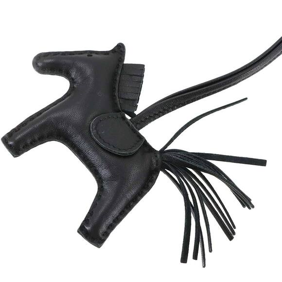 Hermes Herms So Black Rodeo PM Bag Charm with